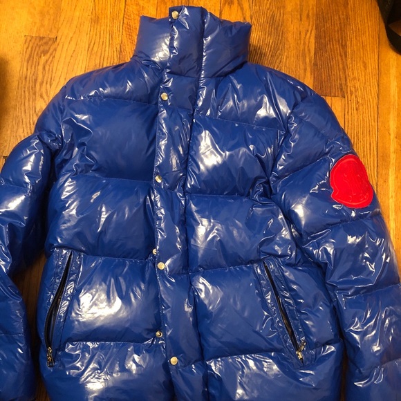 blue moncler puffer